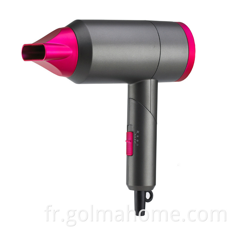 Nouveau Style Salon professionnel infrarouge sèche-cheveux séchage rapide à faible bruit en aluminium 1800 W moteur à courant continu souffleur de cheveux